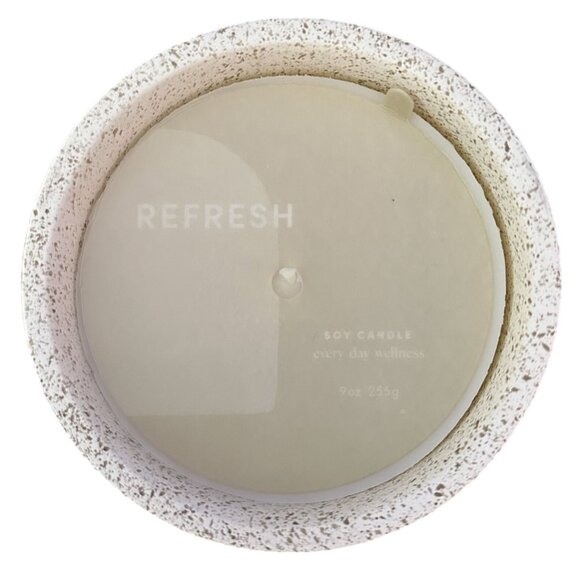 Madewell Aromatherapy Candle Refresh Soy Wax Cream Terrazzo Ceramic 9oz NC392 - Picture 1 of 4